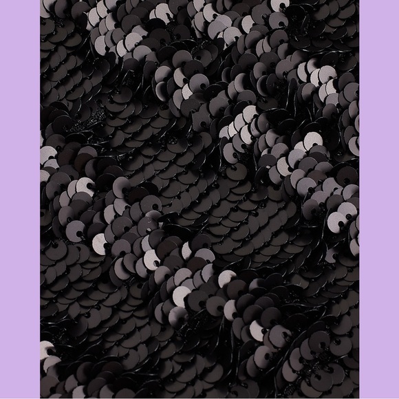 NWT Express Black Sequin Button Front Cardigan - Picture 6 of 15